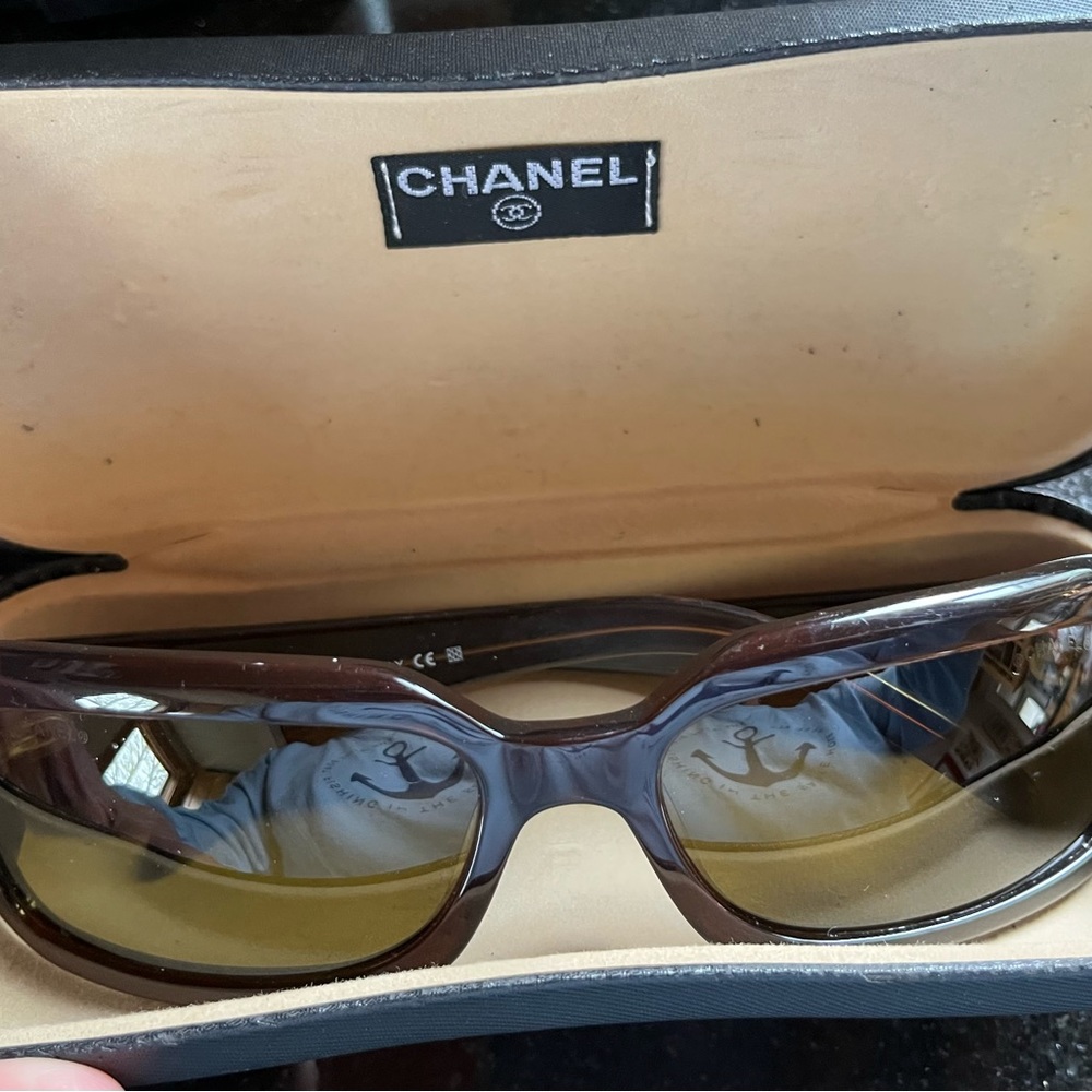 Authentic Chanel 5097 sunglasses. Worn but in good condition.